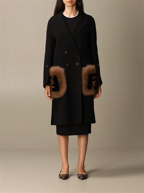 womens fendi jacket|fendi fur jacket women's.